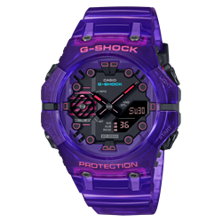 Casio G-SHOCK GA-B001 系列科幻世界未来主义配色半透明蓝牙指针数码手表 GA-B001CBRS-6A