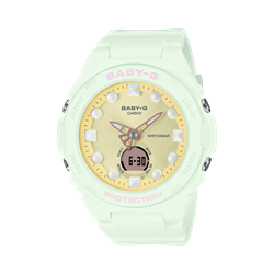 Casio BABY-G BGA-320 系列夢幻偏光色彩錶盤女士指針數碼手錶 BGA-320FH-3A