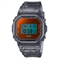 Casio G-SHOCK 5600 系列 黃昏海灘搶眼反射玻璃半透明灰色數碼手錶 DW-5600TLS-8