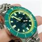 Zodiac Super Sea Wolf Compression Diver II 綠色太陽紋錶盤不鏽鋼機械手錶 ZO9310