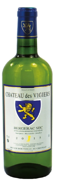 Chateau des Vigiers Bergerac Blance sec 2015 法国威之堡白酒 2015