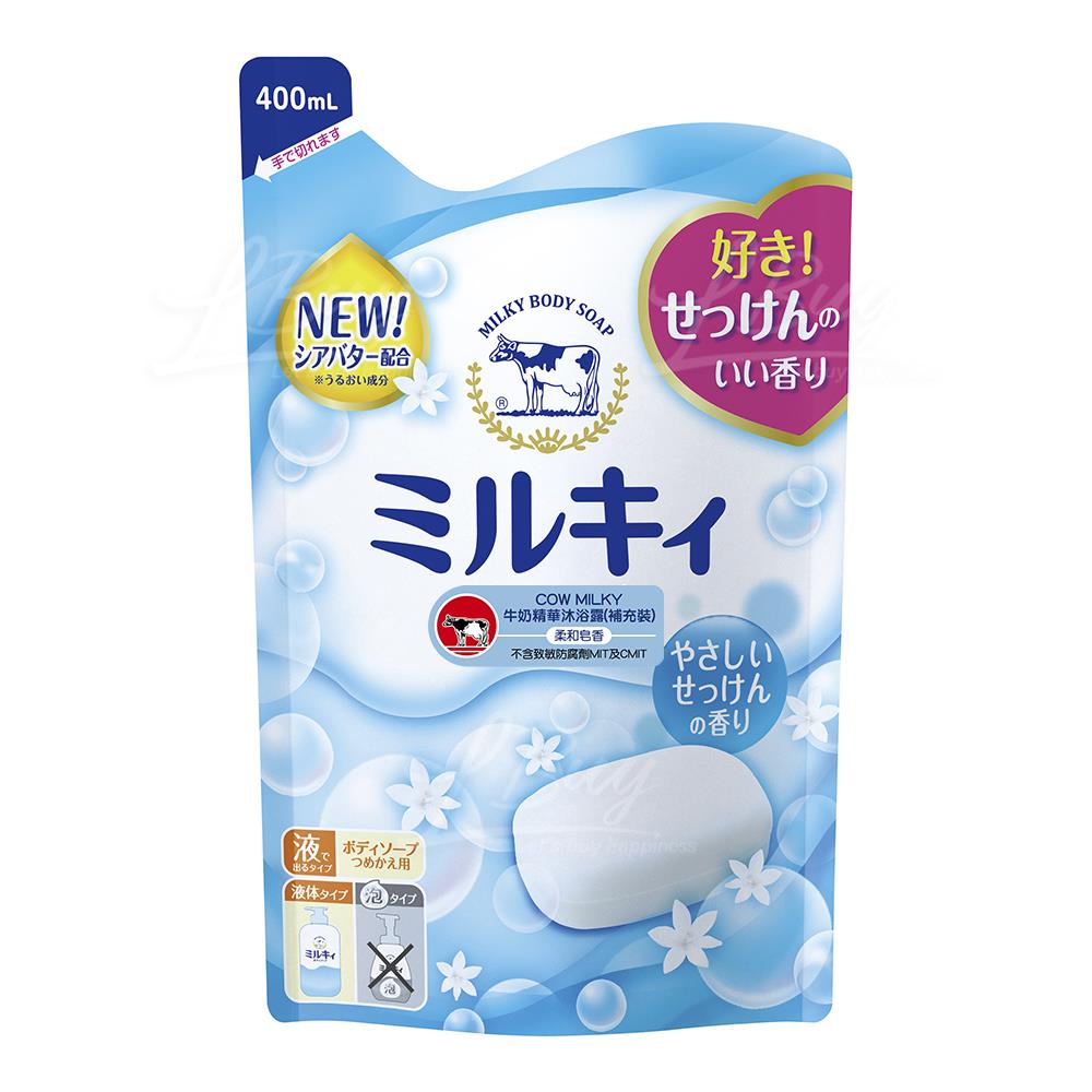 牛乳石鹼 Cow Milky 牛奶精华沐浴露补充装 商品详情 Lbuy