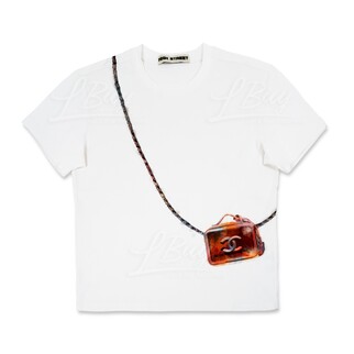 High Street Tshirt 亮橙手袋图桉 T恤