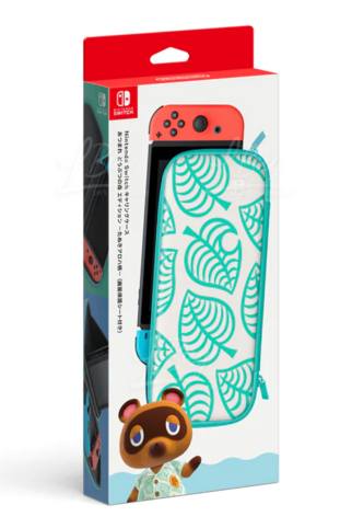 NINTENDO SWITCH CARRYING CASE (ANIMAL CROSSING EDITION) AND SCREEN PROTECTOR