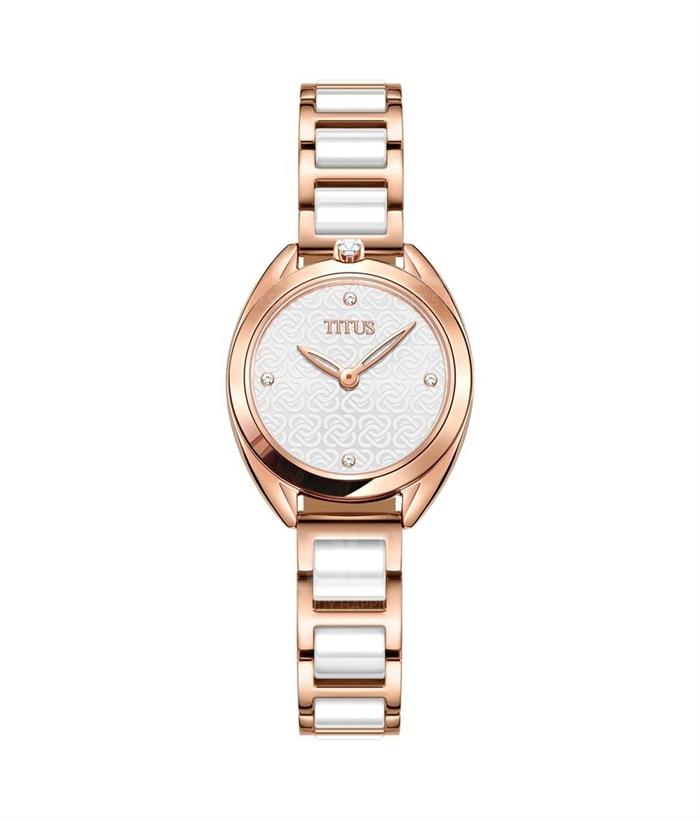 「约定」系列两针石英不锈钢配陶瓷腕表