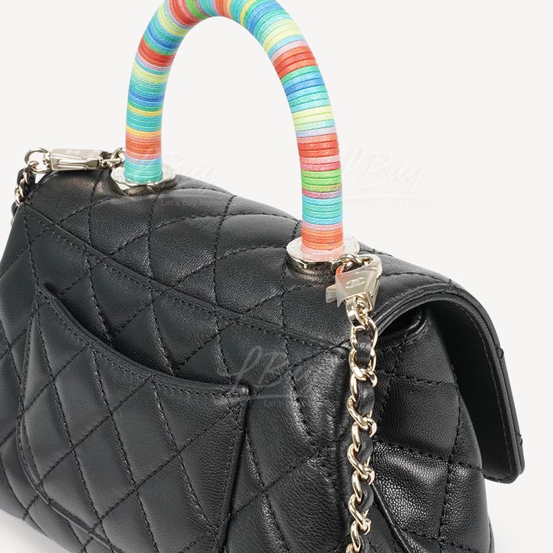 CHANEL-Chanel Mini Flap Bag with Top Handle