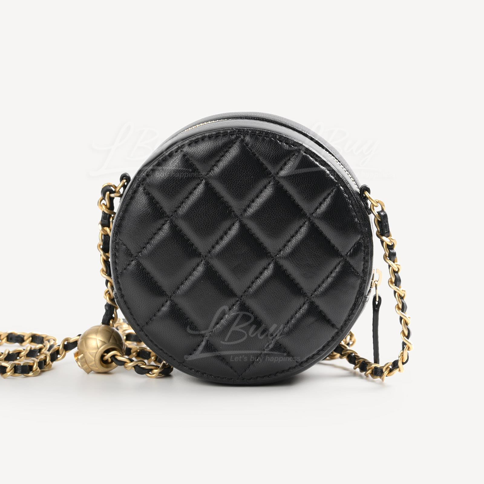 Chanel hot sale round clutch