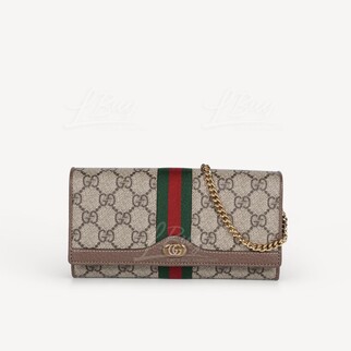 Gucci Ophidia GG鏈帶銀包WOC