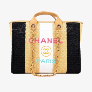 Chanel Deauville Tote Bag 拼色手挽袋