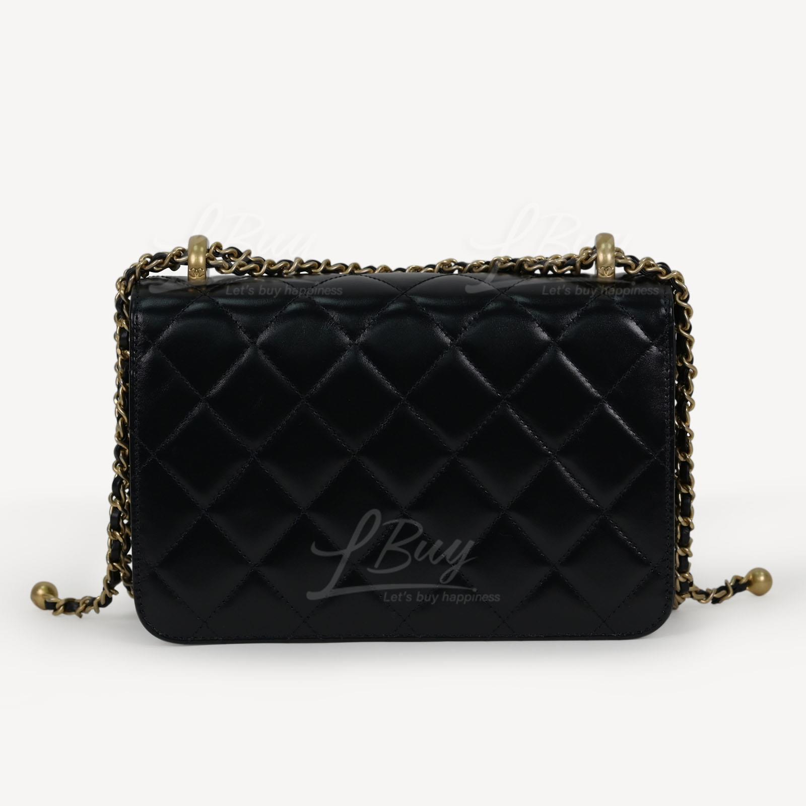 CHANEL-Chanel Calfskin 22cm Small Flap Bag AS2649