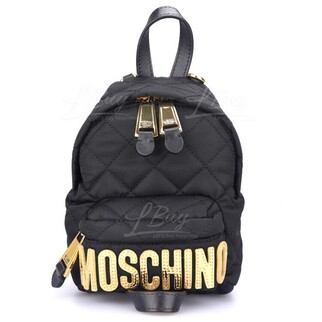 Moschino 金色logo 黑色 小號三用背囊 斜揹袋