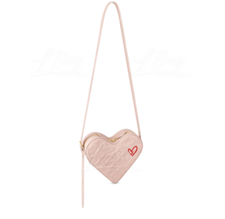 LV Limited Edition SAC CŒUR Handbag Crossbody Bag Pink