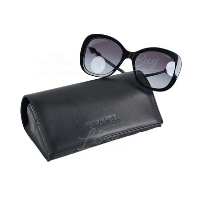 CHANEL-Chanel Timeless Classic Imitation Pearl Square Sunglasses