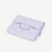 Chanel 經典款細號垂蓋銀包 粉紫色 銀扣 AP0231
