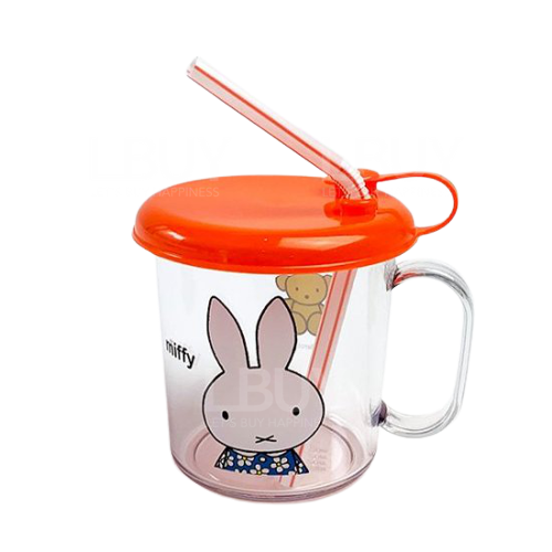 Miffy 透明学习水杯单耳连盖杯 210ml（不包括饮管／吸管）