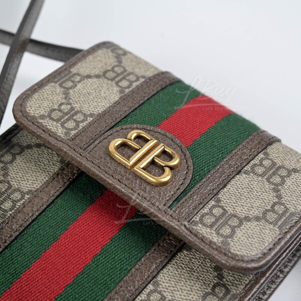 GUCCI-Gucci X Balenciaga The Hacker Project Men's Hacker Phone Bag 