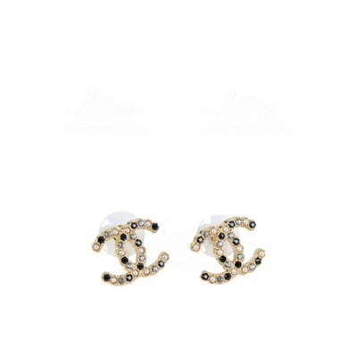 Chanel White Resin CC Earrings Silver Hardware 19C  Coco Approved Studio