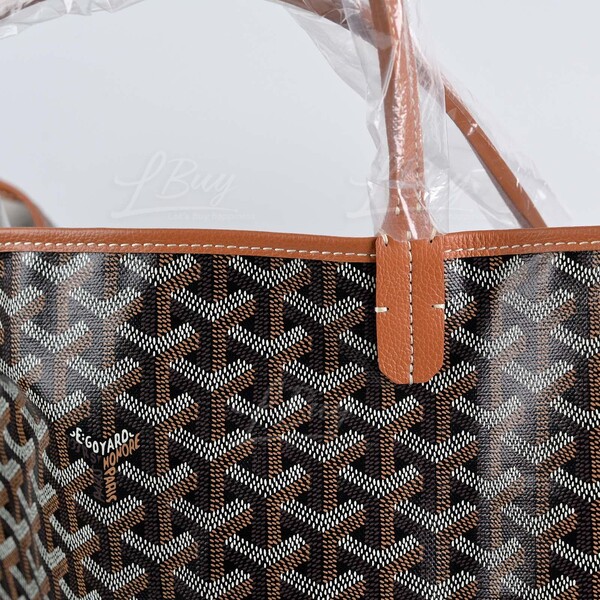 Goyard tote hotsell black tan