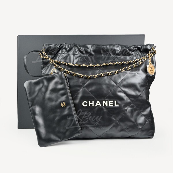 CHANEL-Chanel 22 Handbag Shiny Calfskin Bag