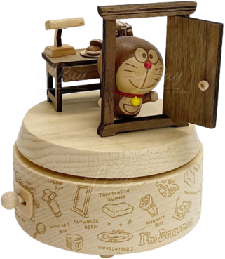 多啦A夢木製音樂盒