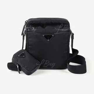 Prada Re-Nylon and Saffiano Leather 2 In 1 Shoulder Bag
