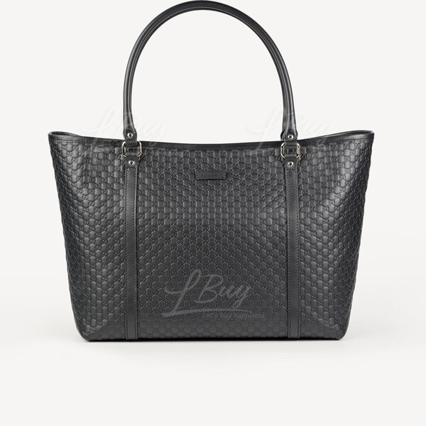 Black leather best sale gucci tote