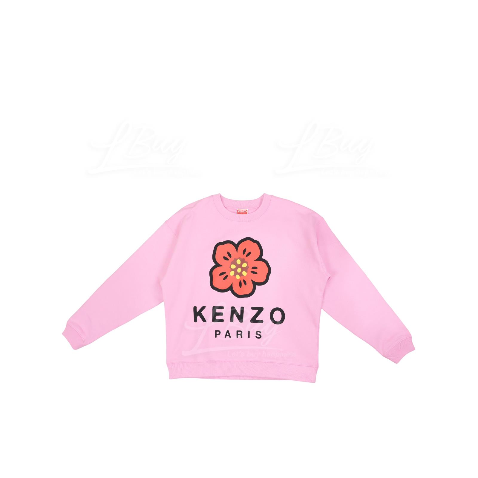 KENZO Boke Flower Ladies Sweatshirt Pink  Long Sleeve