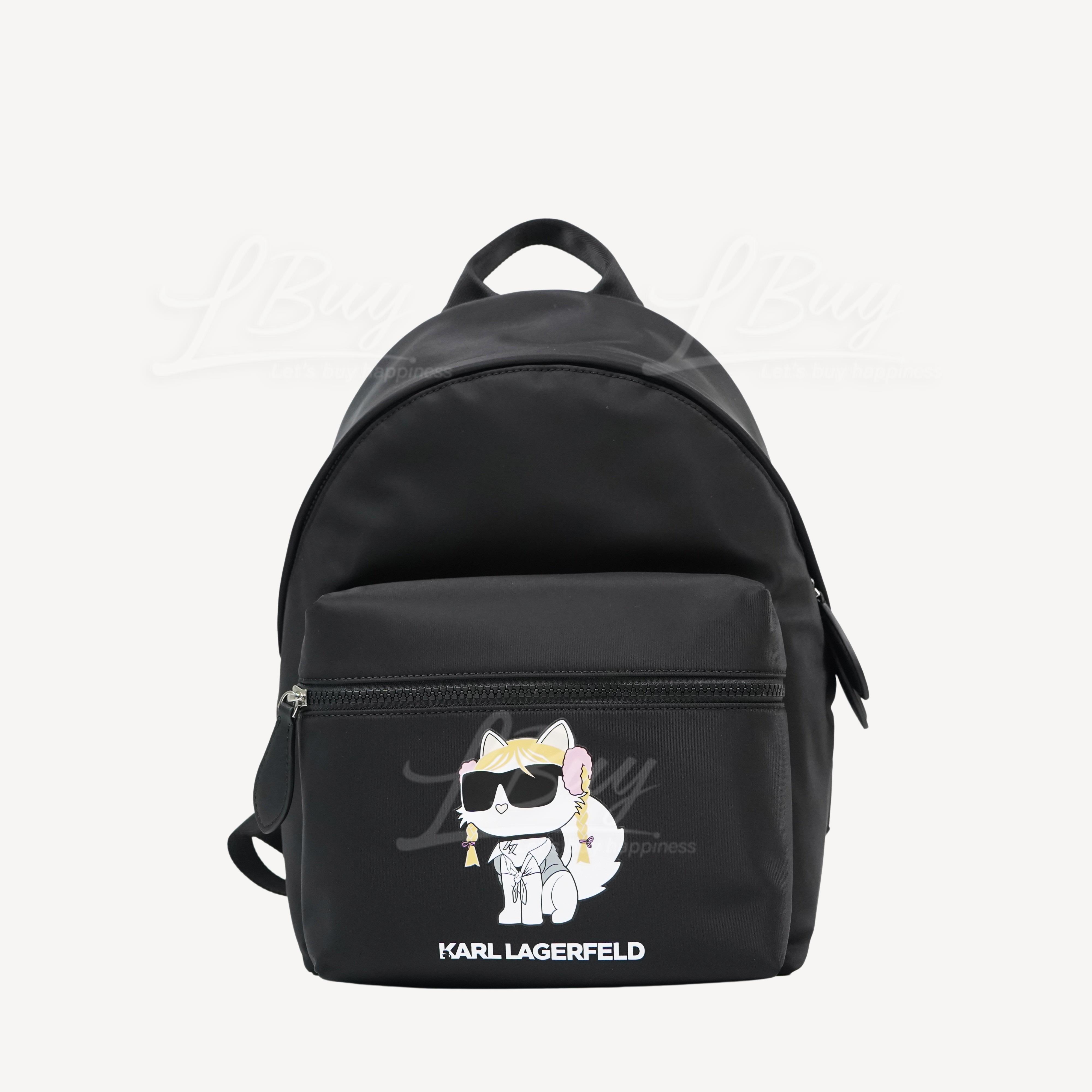 Karl Lagerfeld K/Superstars Choupette Nylon Backpack Black