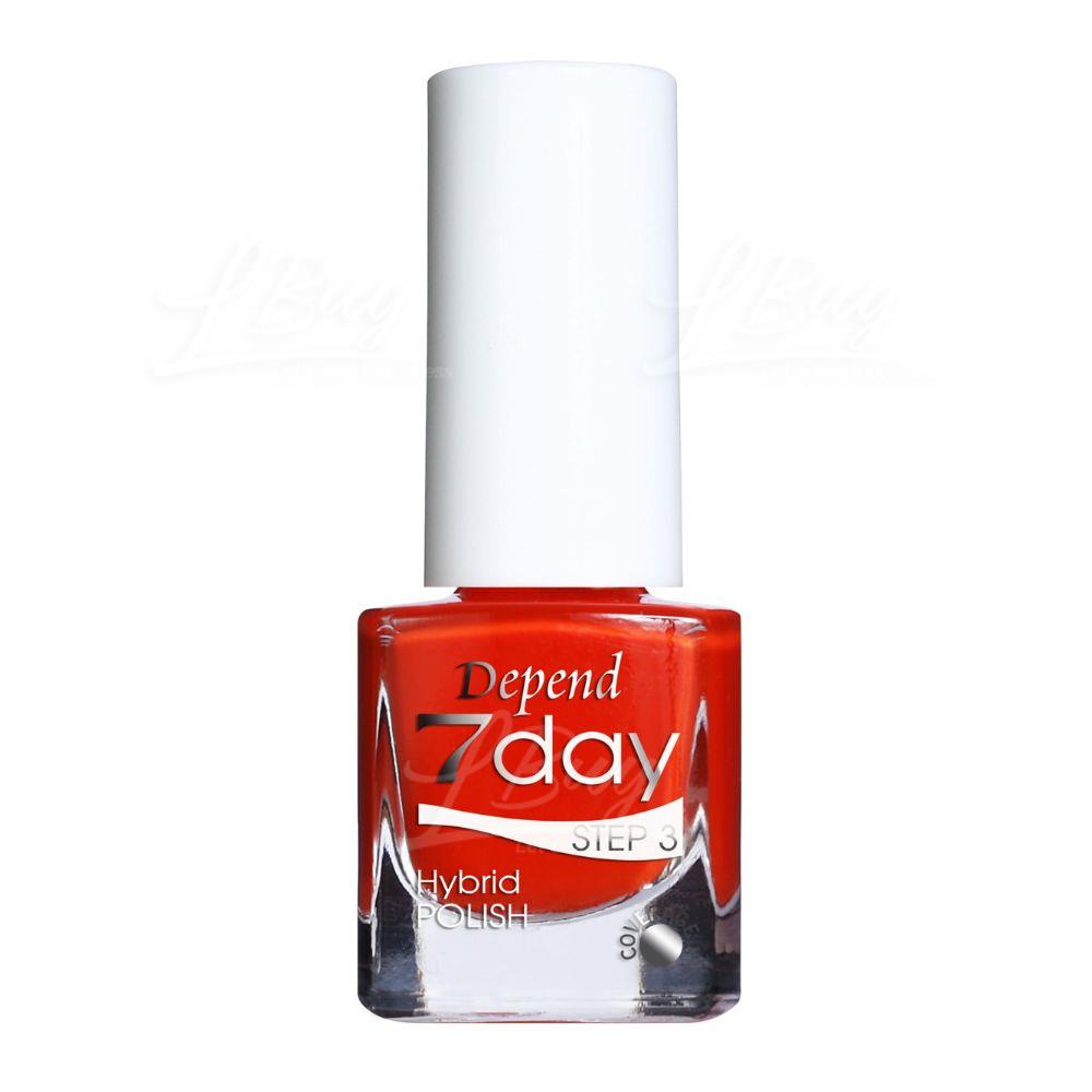 DEPEND 7day 仿GEL甲快乾甲油 7241 日落鹹蛋黃橙紅色 (不透明) 5ml
