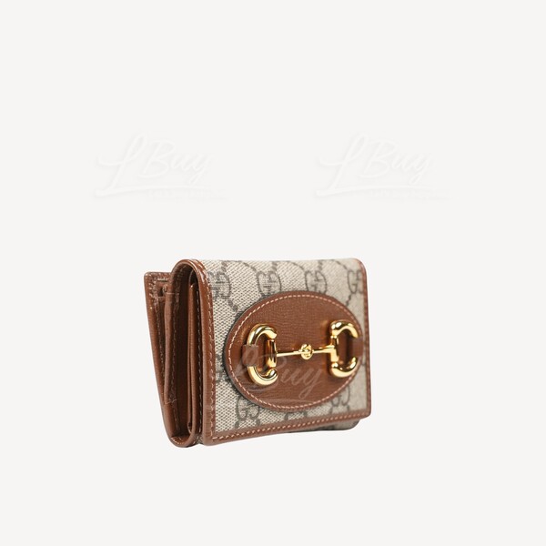 GUCCI Gucci GG Logo Horsebit 1955 Short Button Zip Pocket Wallet