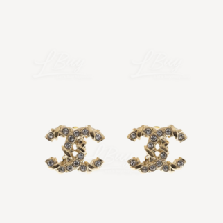 Chanel Gold CC Logo Earrings AB6877