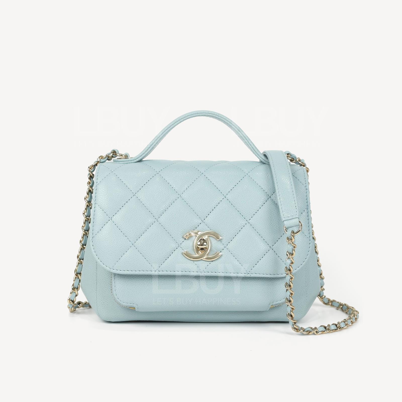 Chanel Business Affinity 小號淺藍色手挽垂蓋手袋 A93749