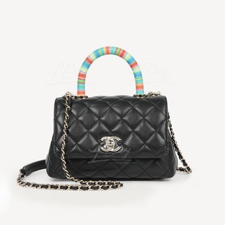 Chanel Mini Flap Bag with Top Handle AS2215