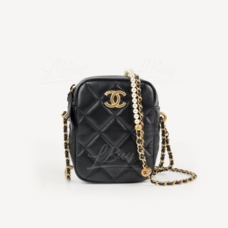 Chanel Pearl Chain Adjustable Buckle Camera Bag AS2857