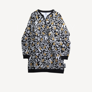 Moschino Underwear 泰迪熊 Logo衛衣連衣裙 黑色