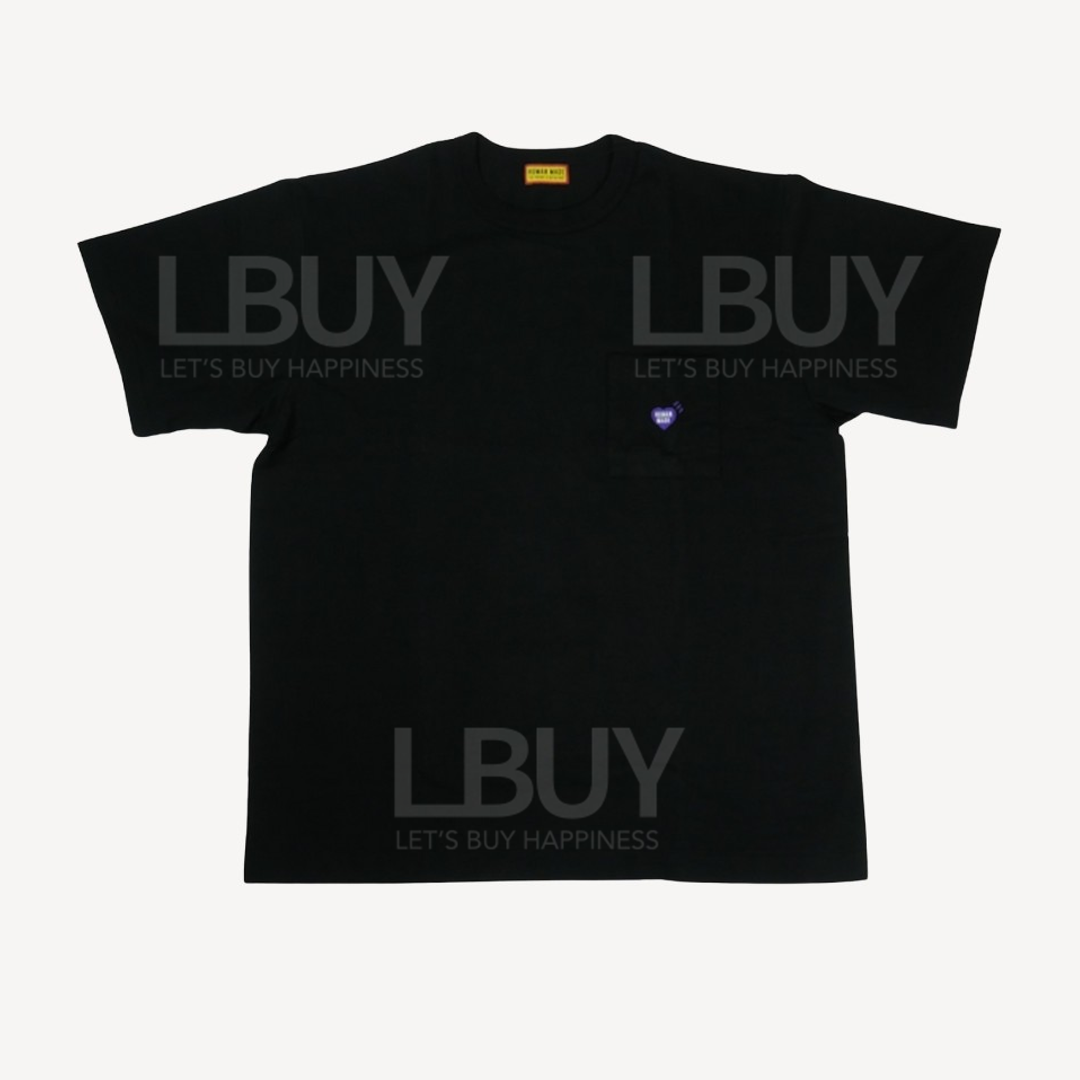 Human Made Fukuoka Limited Heart Pocket Tee 黑色 福岡店限定 25SS