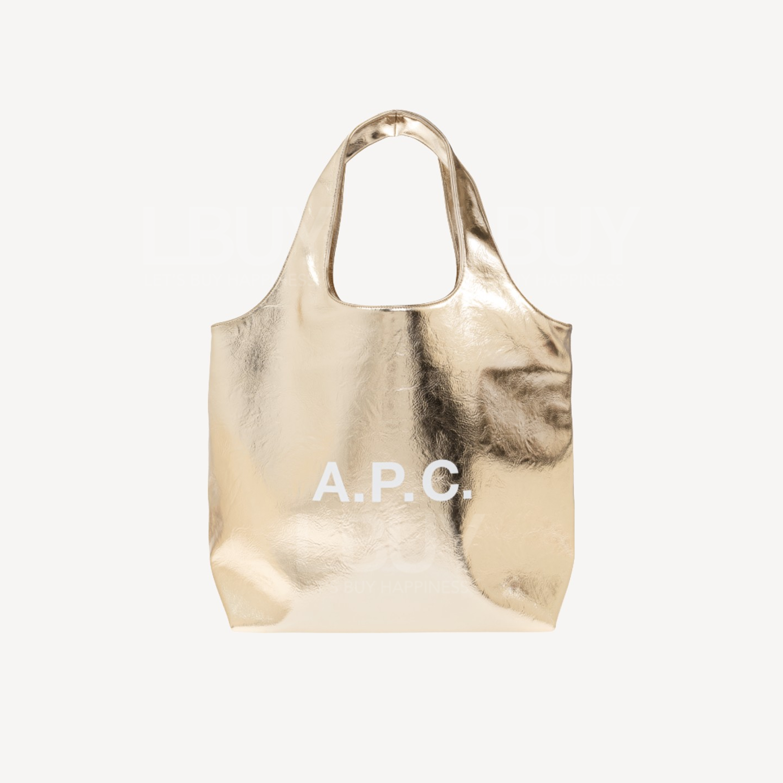A.P.C. Logo Ninon Small Tote Bag Gold 大號手挽袋