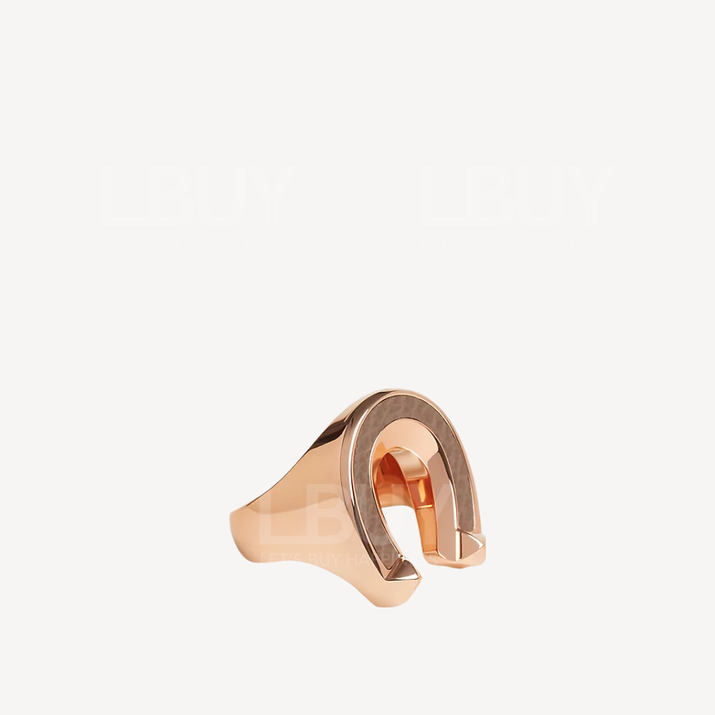 Hermes Jockette Ring Large Model 大象灰配玫瑰金色