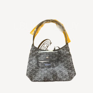 Goyard Boheme Hobo Mini 限量版单肩袋 灰色 并蓝色绘字Hope