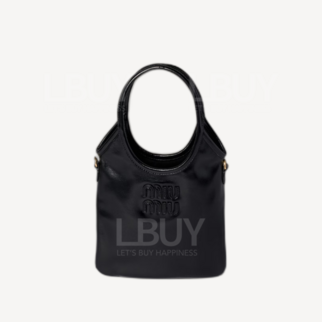 Miu Miu Ivy Mini Hobo 皮革手袋 黑色