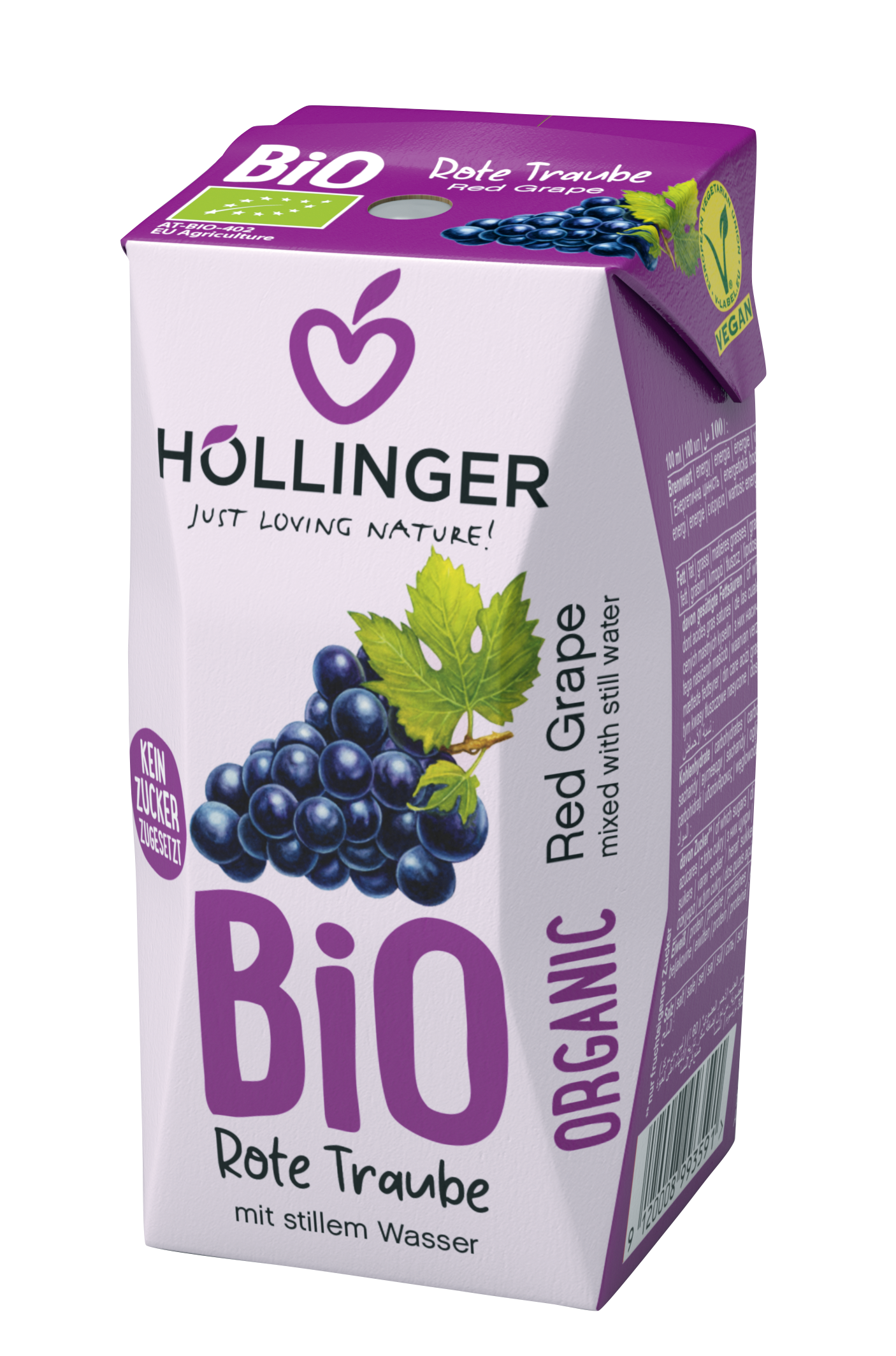 Hollinger Organic Red Grape 200ml