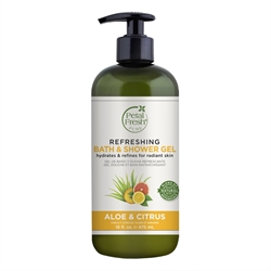 Petal Fresh Refreshing Aloe & Citrus Bath & Shower Gel 16oz