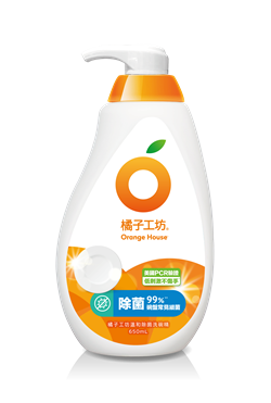 橘子工坊溫和除菌碗盤洗滌液 650ml（新舊包裝隨機發送）