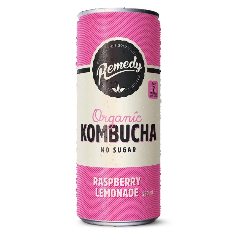 Remedy Organic Kombucha - Raspberry Lemonade 250ml