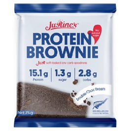 Justine's 雙重巧克力夢幻蛋白布朗尼 75g [試食價]