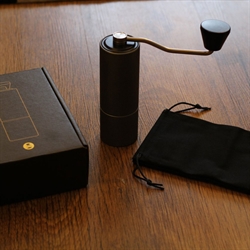 栗子C2磨豆機-藍色格子紋