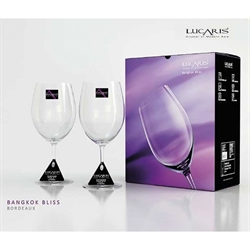 Lucaris Bangkok Bliss Bordeaux glass Set of 2