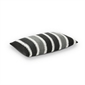 Dark Grey Stripe Lumbar Cushion Cover - 30x50cm