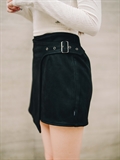  Suede Belted Skirt