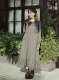 Gingham Lacy Ruffle Dress 